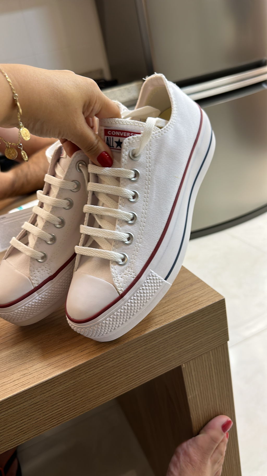 All Star Chuck Taylor Platform Ox Branco Espaço Tênis Espaco Tenis