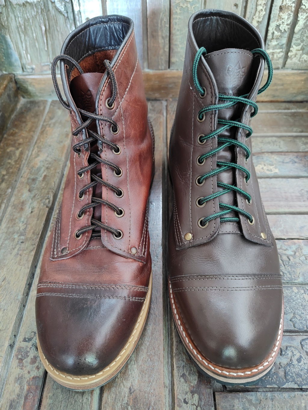 Bota de Couro Masculina Nine Six 1824 Café