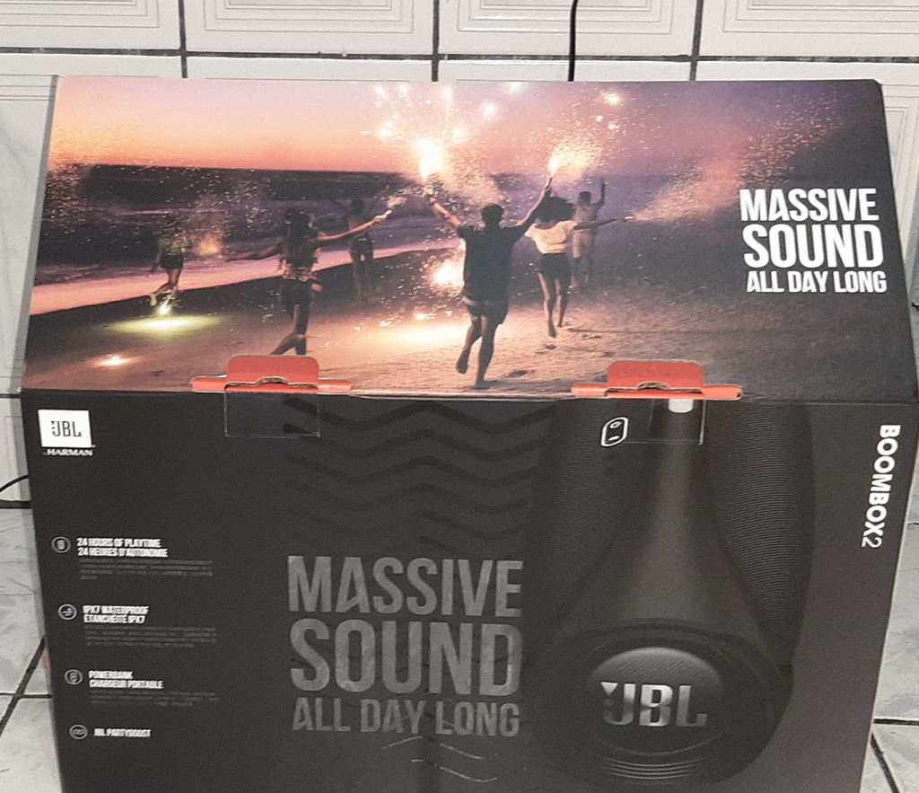 Caixa de Som Portátil JBL Boombox Black Friday