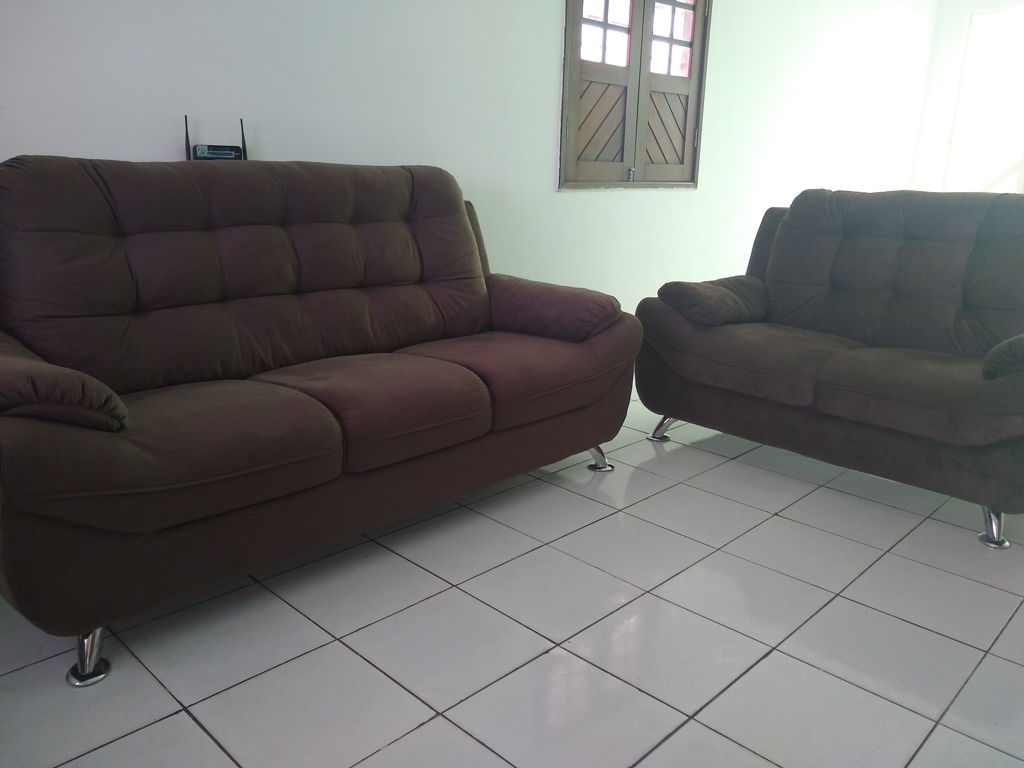 Sofá 3 e 2 Lugares Linoforte Mercury Revestido em Ponto