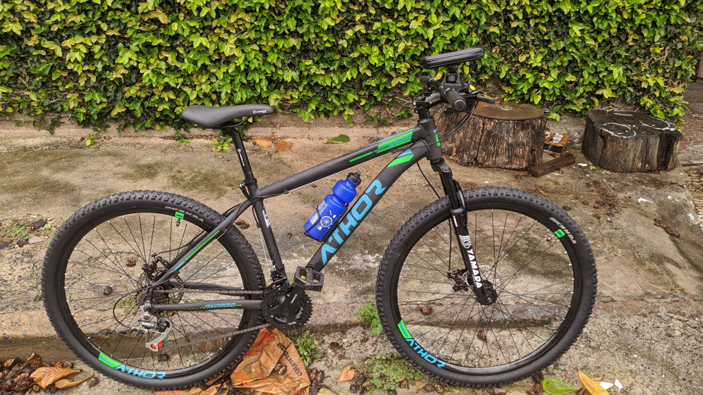 Bicicleta android athor aro 29 4159 preto e verde Outlet