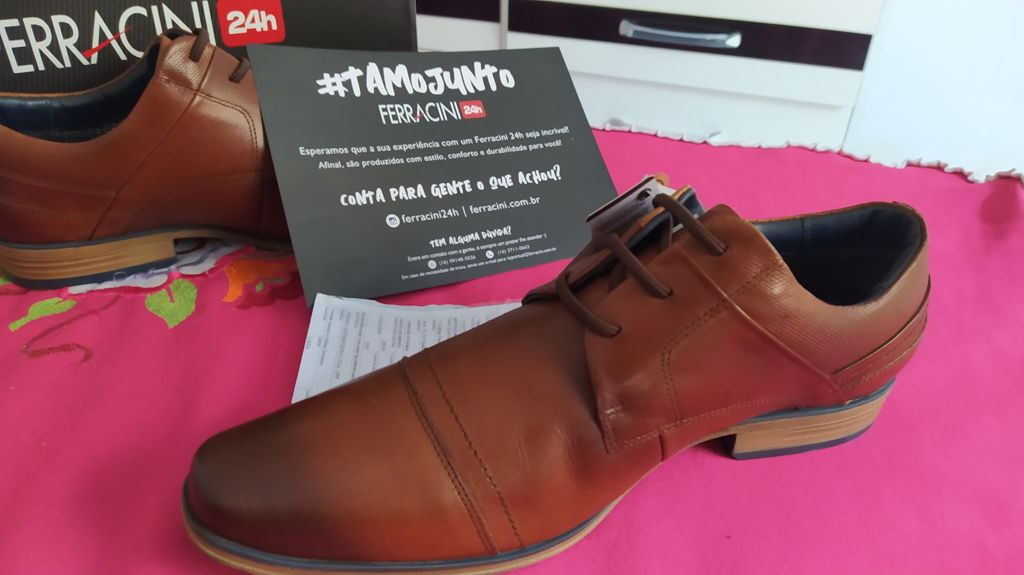 SAPATO FERRACINI MASCULINO DERBY HAVANA
