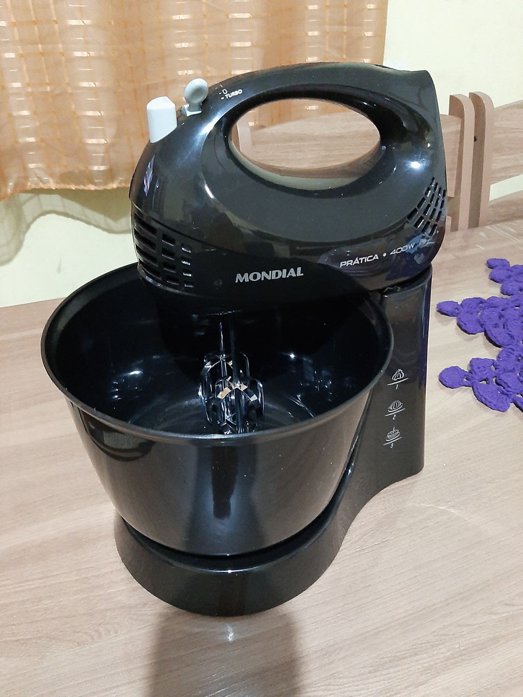 Batedeira Turbo 3 Velocidades B44B Mondial Preto - Koerich