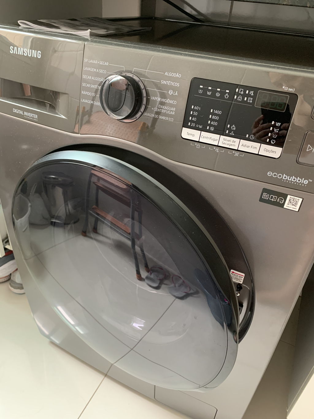 Lava e Seca Samsung WD11A 3 em 1 Inox | Casas Bahia