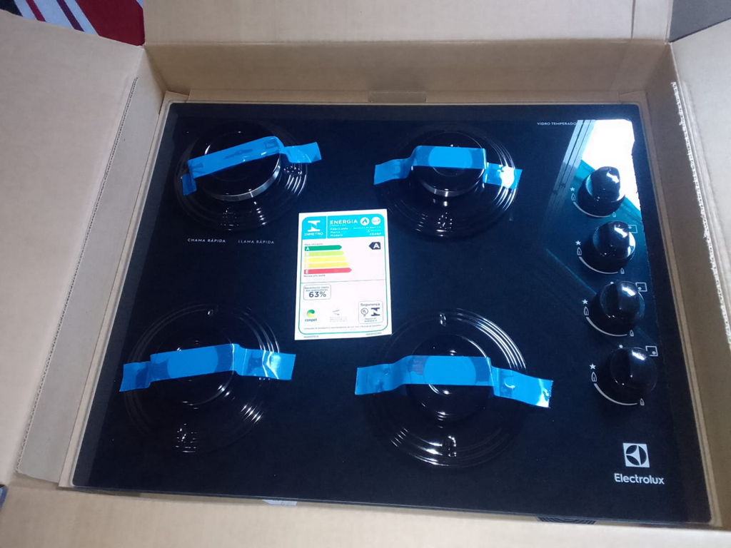 Cooktop a Gás Electrolux KE4GP 4 Bocas com Casas Bahia