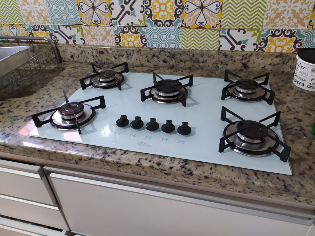 Cooktop 5 Bocas Fischer 1642 Branco Polar Cooktops Casas Bahia 1524
