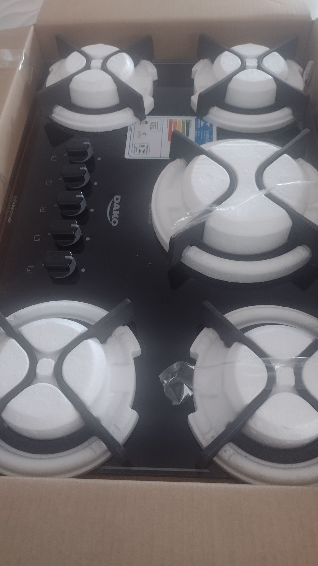 Cooktop 5 Bocas a Gás Dako DC5VTZPS0 com Casas Bahia