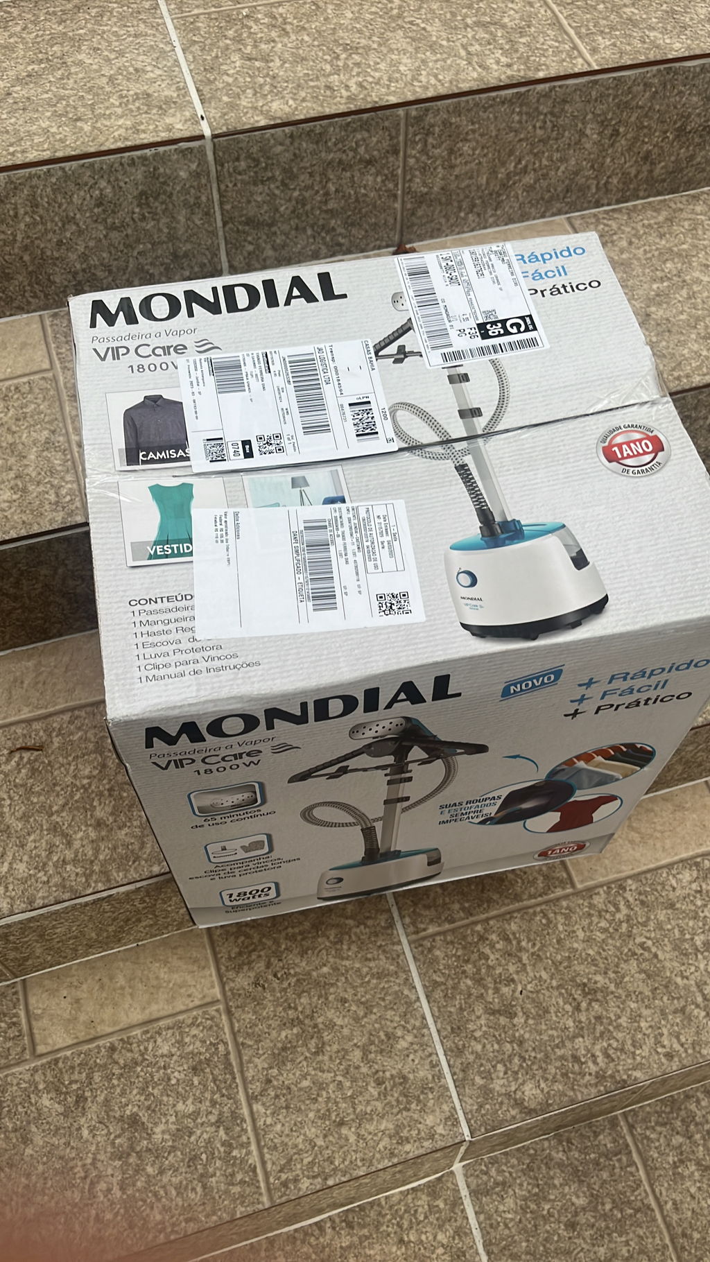 Passadeira a Vapor Mondial Vip Care VP-07 | Casas Bahia