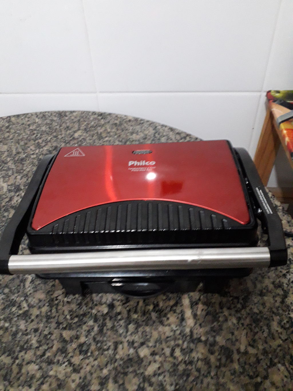Sanduicheira e Grill Philco Press Inox Red Vermelho Sanduicheira Grill Casas Bahia 9157926
